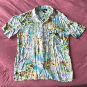 Monet Waterlilies Printed Button down